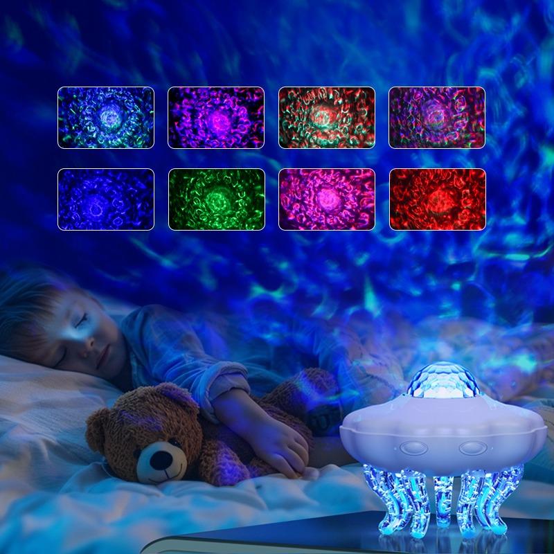 Projecteur LED Méduse & Vagues – Ambiance RGB Gaming | Télécommande | Décoration Setup Streamer