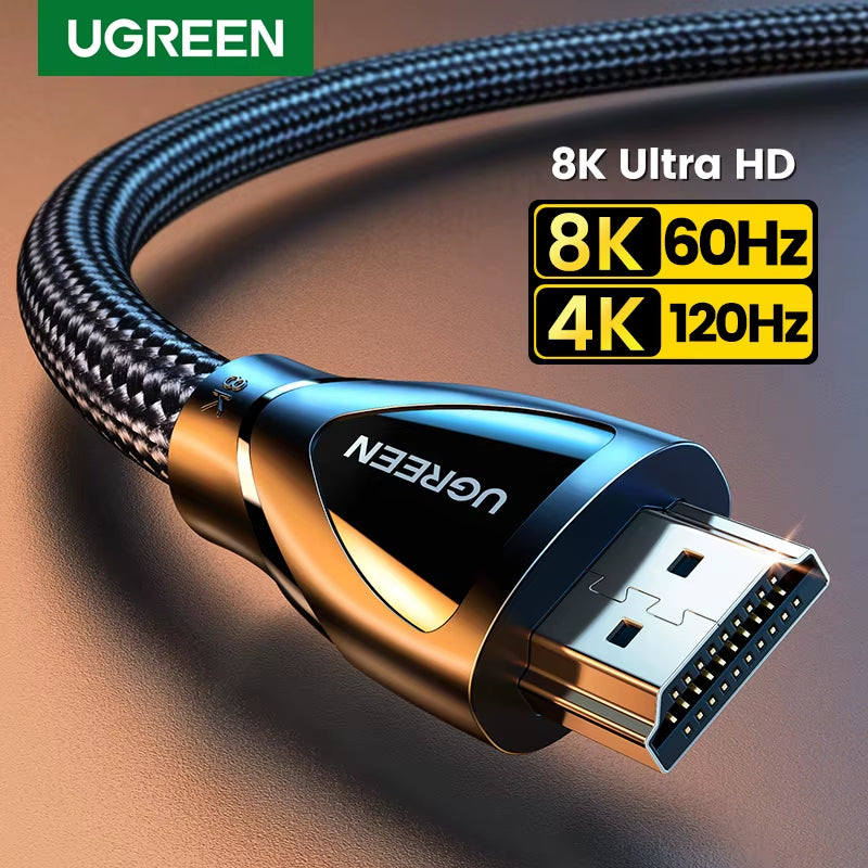 Choice Hdmi-Compatible Cable for Xbox Series X 2.1 8K/60Hz 4K/120Hz for Xiaomi Mi Box PS5 HDR10+ 48Gbps 8K