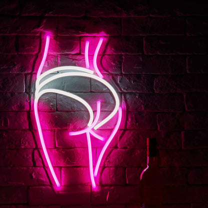 Enseigne Lumineuse LED Femme en Acrylique – Déco Murale Bar & Chambre