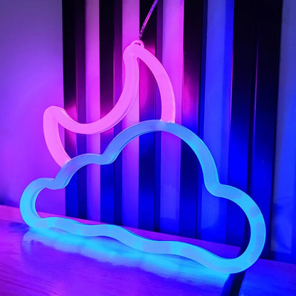 LED Butterfly Alien Planet Neon Decorative Night Light