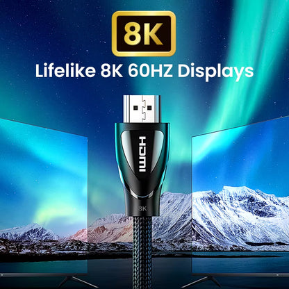 Choice Hdmi-Compatible Cable for Xbox Series X 2.1 8K/60Hz 4K/120Hz for Xiaomi Mi Box PS5 HDR10+ 48Gbps 8K